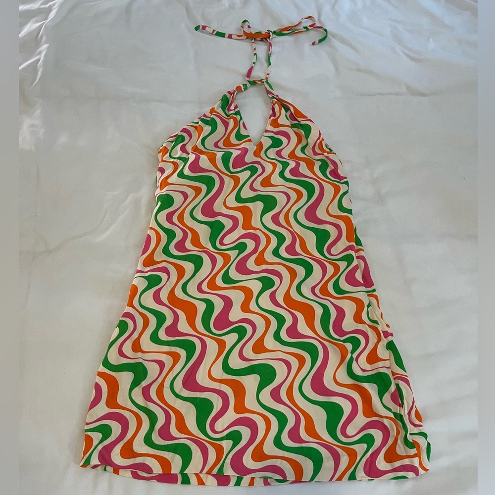 Zara halter top mini dress